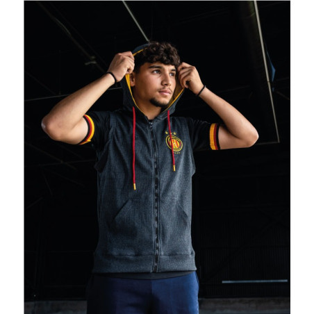 Espérance Sportive de Tunis Sleeveless Grey/Red Vest with Red and Yellow Accents
