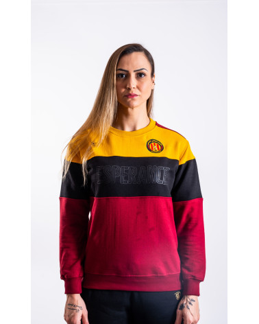Esperance Sportive de Tunis Sweatshirt à Poches Rouge/Jaune/Noir