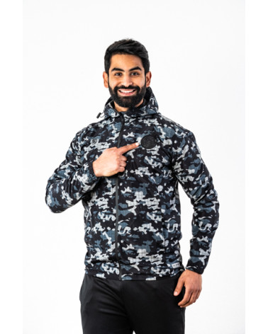 Espérance Sportive de Tunis K-Way Army Noir et Blanc avec Motifs Militaires