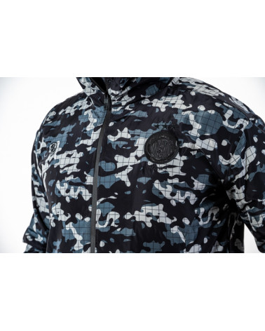 Espérance Sportive de Tunis Black and White Army K-Way with Military Patterns