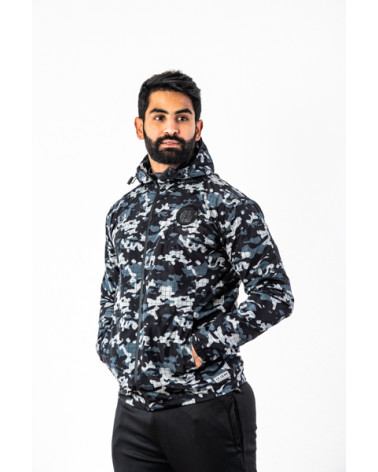 Espérance Sportive de Tunis K-Way Army Noir et Blanc avec Motifs Militaires